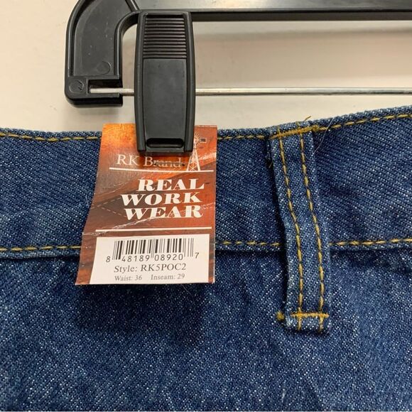 NWT Men's RK Brand Real Work Wear Jeans 36x29 - Picture 8 of 9